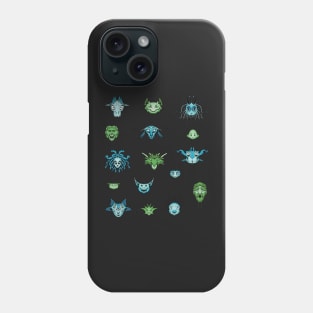 Monster Faces Sticker Sheet Phone Case