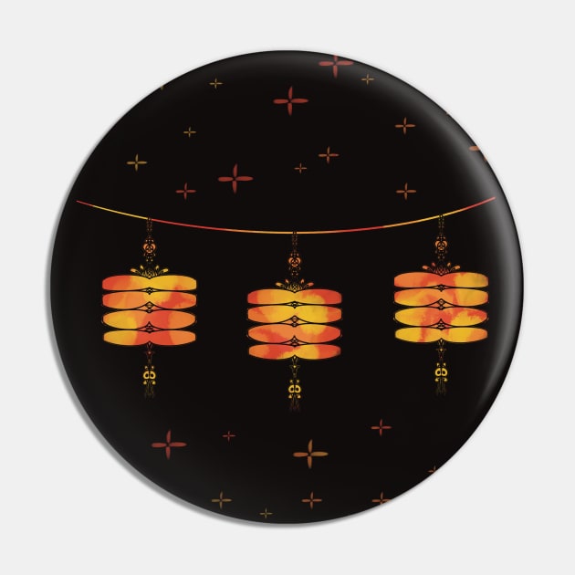 Chinese lanterns Pin by Xatutik-Art