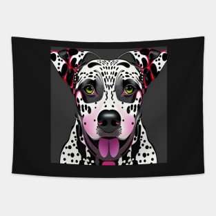 Dalmatian Art Portrait Tapestry