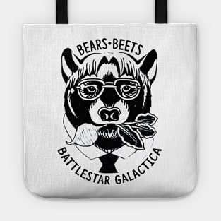 Dwight Schrute Bears Beets and Battlestar Galactica Tote