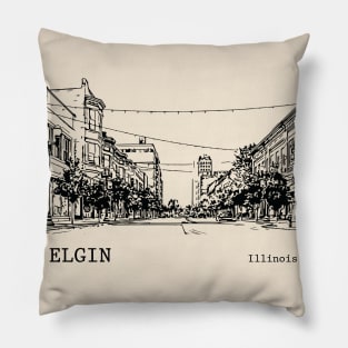 Elgin Illinois Pillow