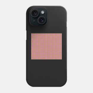 Yellow and Purple Houndstooth Phone Case