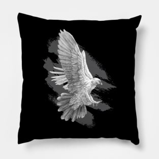 Graphite Eagle Pillow