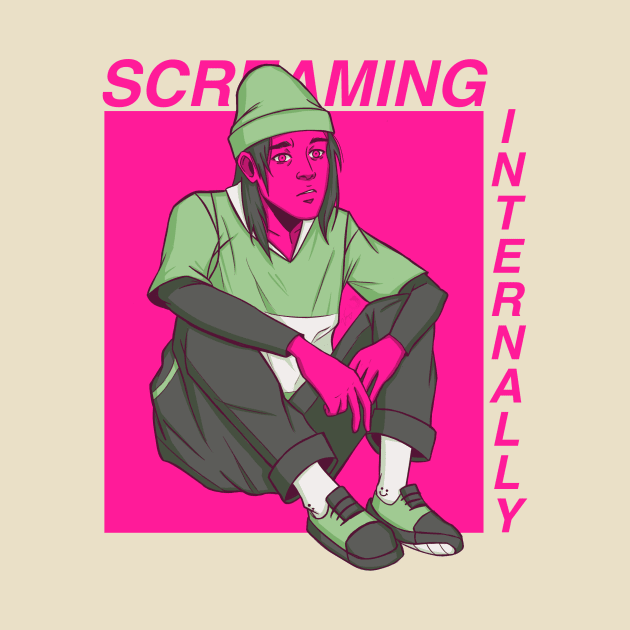 Screaming Internally by Jazzy Okami