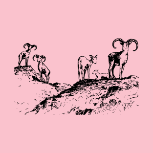 Mountain goat illustration T-Shirt