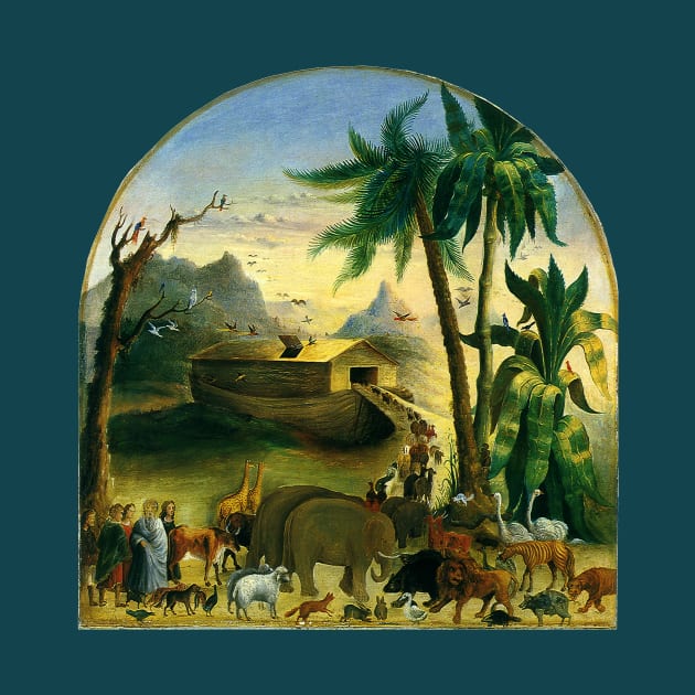 Noah's Ark (1870) by Joseph Henry Hidley by MasterpieceCafe