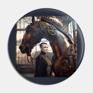 Sinead O'Connor Troy Steampunk Pin