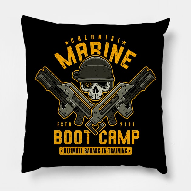 Colonial Marine Boot Camp Pillow by adho1982