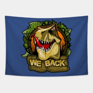 Tyrannosaurus Back illustration Tapestry