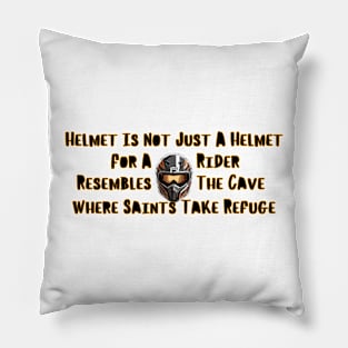 Helmet is not Just A Helmet For Riders Resembles The Cave Where Saints Take Refuge 7 Pillow