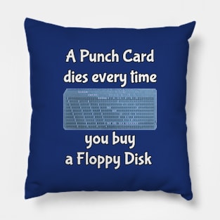 Save Punch Cards! Pillow