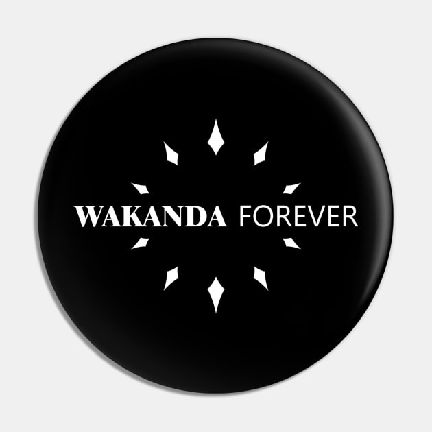 Wakanda Forever Circle Pin by SanTees