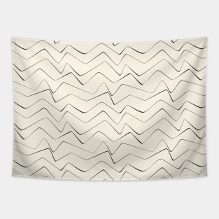 Minimal lines abstract stripes pattern Tapestry