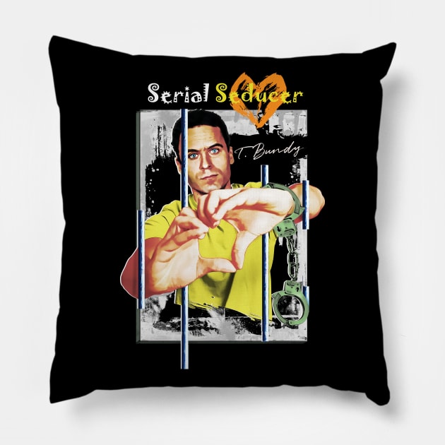 Ted Bundy Pillow by DrKooper