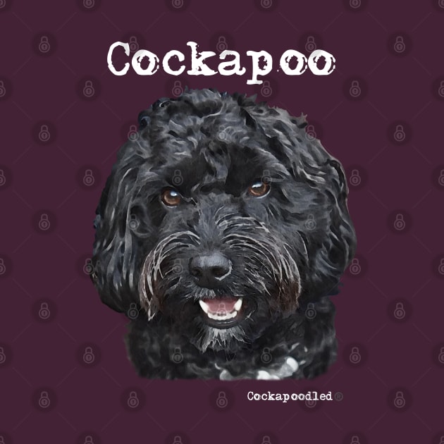 Black Cockapoo / Spoodle and Doodle Dog by WoofnDoodle 