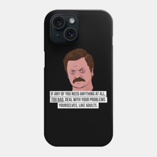 Ron Swanson - Adults Phone Case