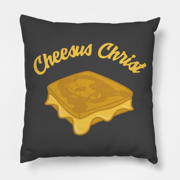 Cheesus Christ Pillow by ChrisMPH