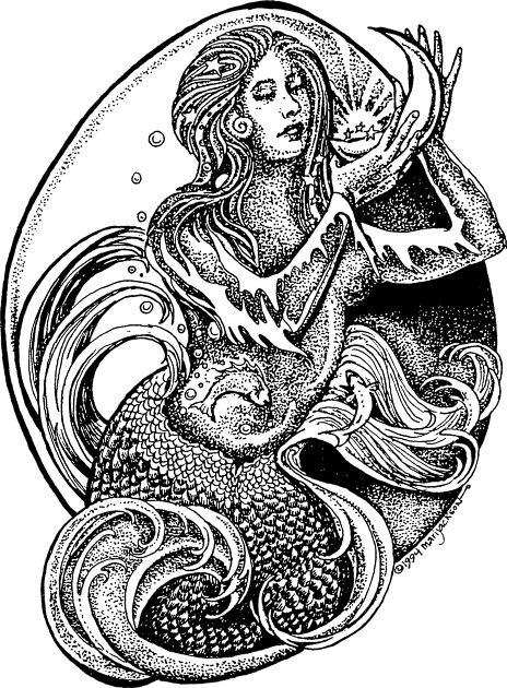 Mermaid, spirit of water Kids T-Shirt by UndiscoveredWonders