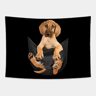 Great dane dog with love Tapestry