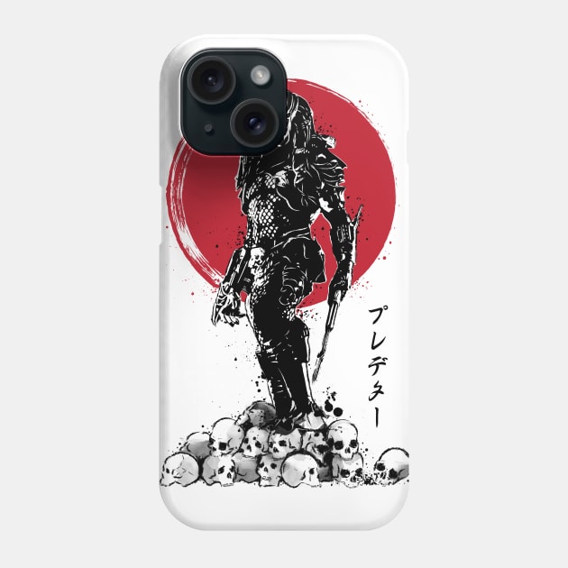 Yautja Hunter sumi-e Phone Case by DrMonekers