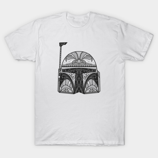 boba fett skull t shirt