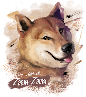 Zoom-Zoom - Shiba Inu Magnet