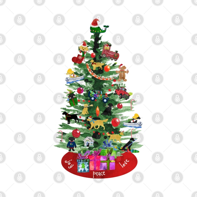 Preppy Dog Christmas Tree by emrdesigns