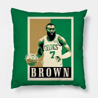 Jaylen Brown Pop Art Style Pillow