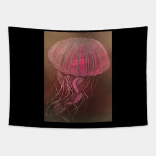 Abstract Jellyfish Illustration Tapestry