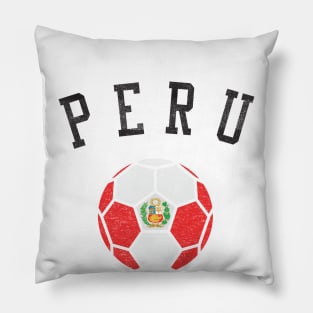 Peru Soccer Team Heritage Flag Pillow