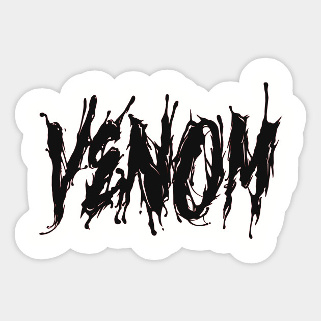 Venom The Movie Font T Shirt Venom Movie Sticker Teepublic