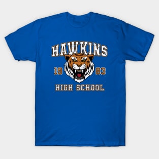 Stranger Things Hawkins High School Tiger Music Adults T-Shirt