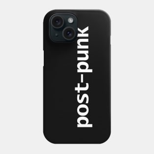 Post Punk Typography White Text Phone Case