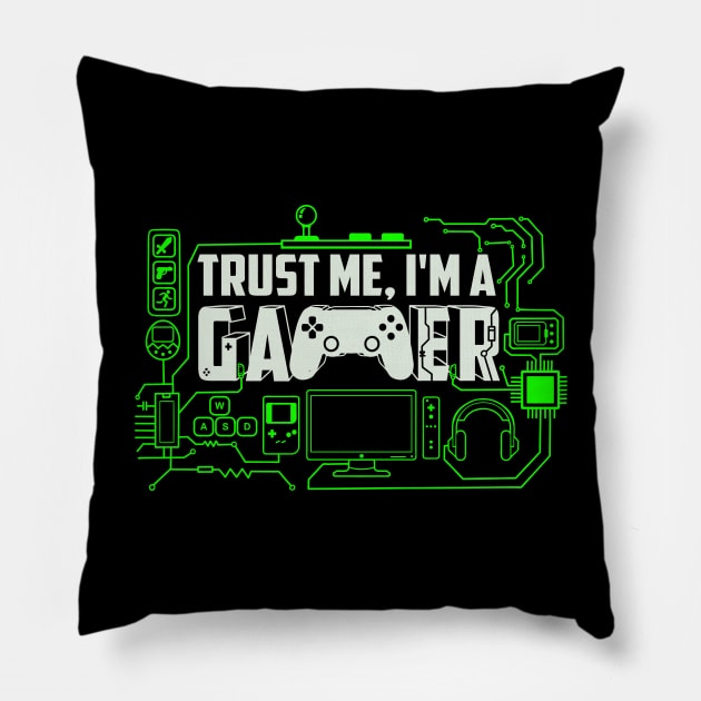 Trust the Gamer Pillow by machmigo