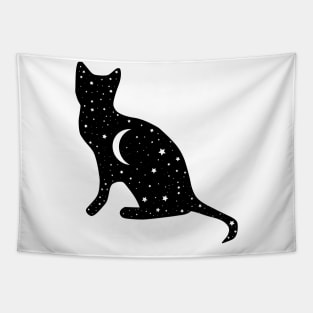 Starry night cat Tapestry