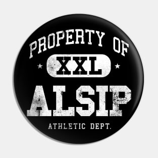 Alsip Vintage Distressed College Property XXL Pin