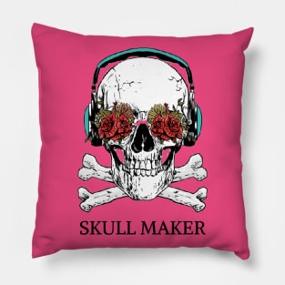 skull maker Pillow