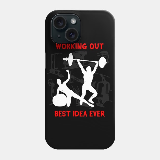 WORKING OUT, The best idea ever Phone Case by BoggsNicolas