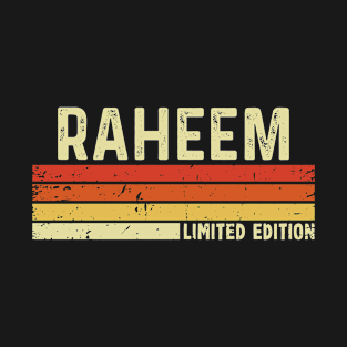 Raheem Name Vintage Retro Limited Edition Gift T-Shirt