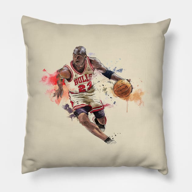 Jordan Dribling Pillow by Stars A Born