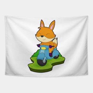 Fox Motorcycle Tapestry