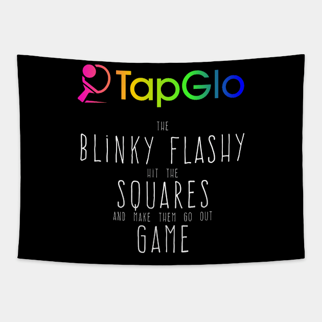 Blinky Flashy Squares Game Tapestry by TapGlo