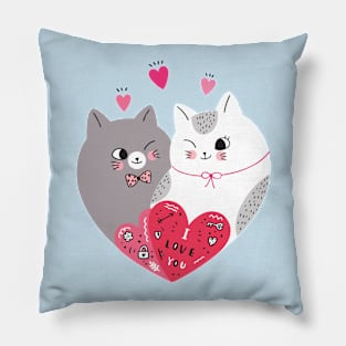 Love cats shaped Pillow