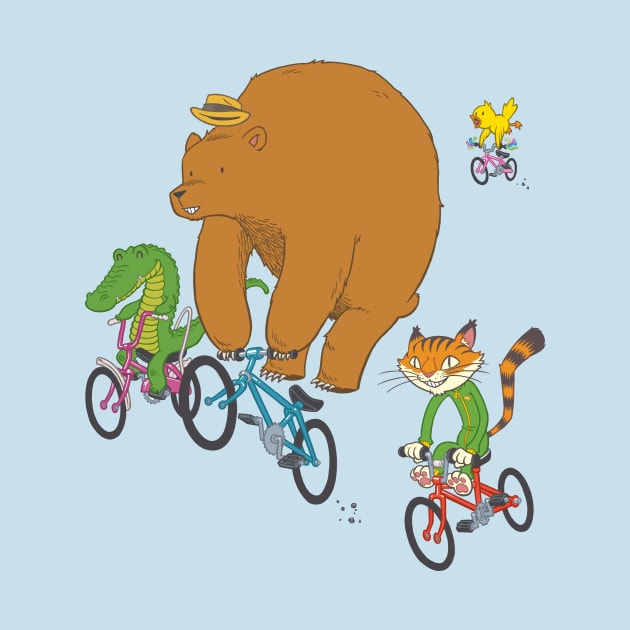 Animals on Bikes Classic by Jacob Chabot