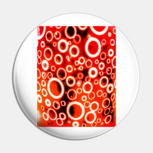 Red Bubbles Pin