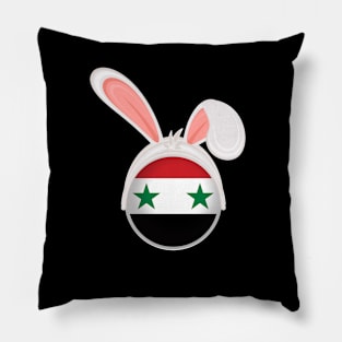 happy easter Syrian bunny ears flag cute designs Pillow