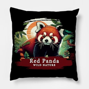 Red Panda - WILD NATURE - RED PANDA -13 Pillow