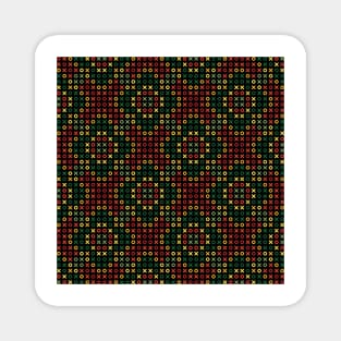 Tic Tac Toe Holiday Pattern Magnet