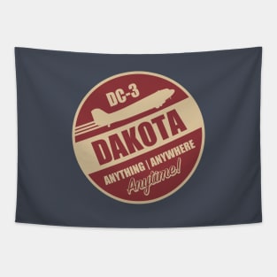 DC-3 Dakota (Front & Back logo) Tapestry