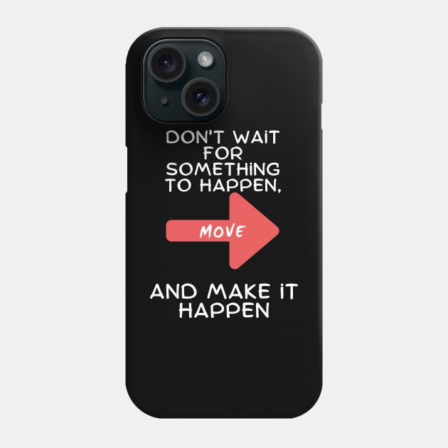 Move black Phone Case by Crecimiento Integral